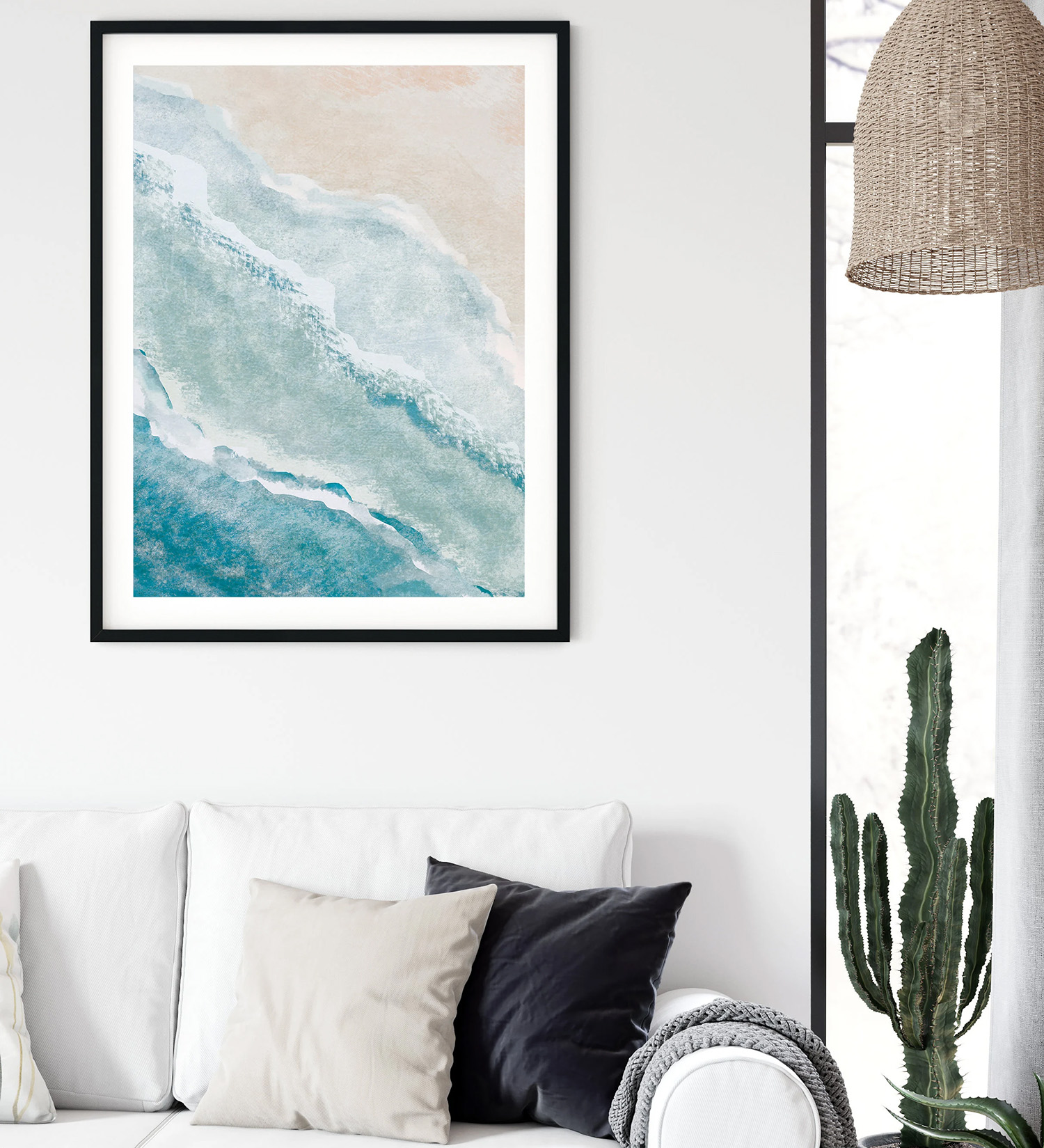 Free Coastal Wall Art: Creating a Calming Space with Abstract Ocean Art