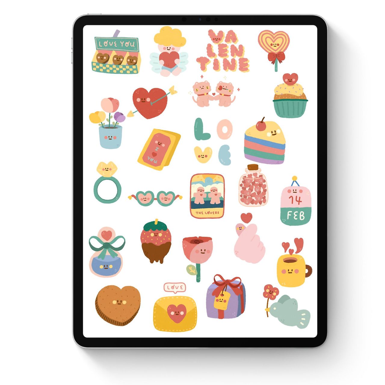 GoodNotes Valentine’s Day Stickers: Free Download