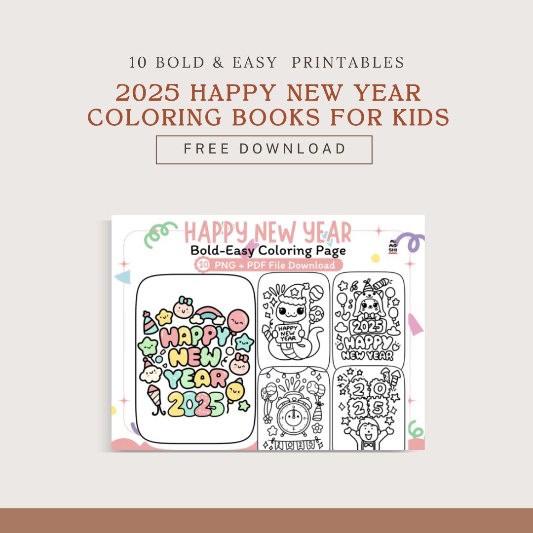 Free 2025 Year of the Snake Coloring Pages for Kids – Printable PDF Download
