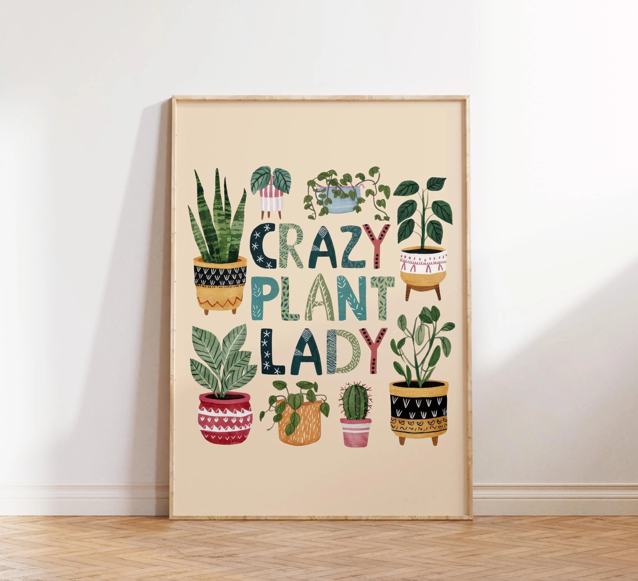 Free Plant Lady Wall art printable