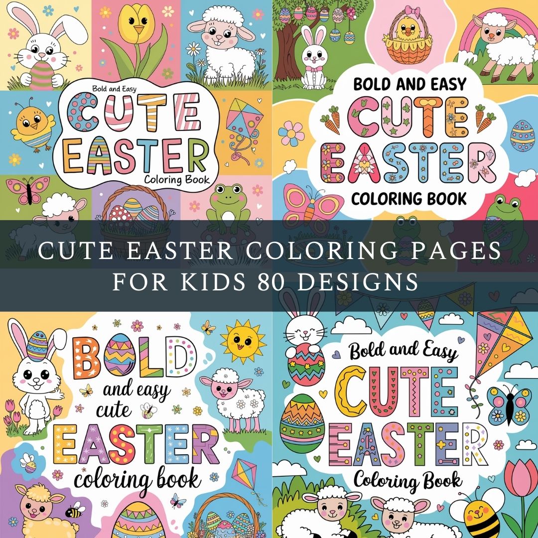 Free Cute Easter Coloring Pages for Kids – 80 Festive Designs