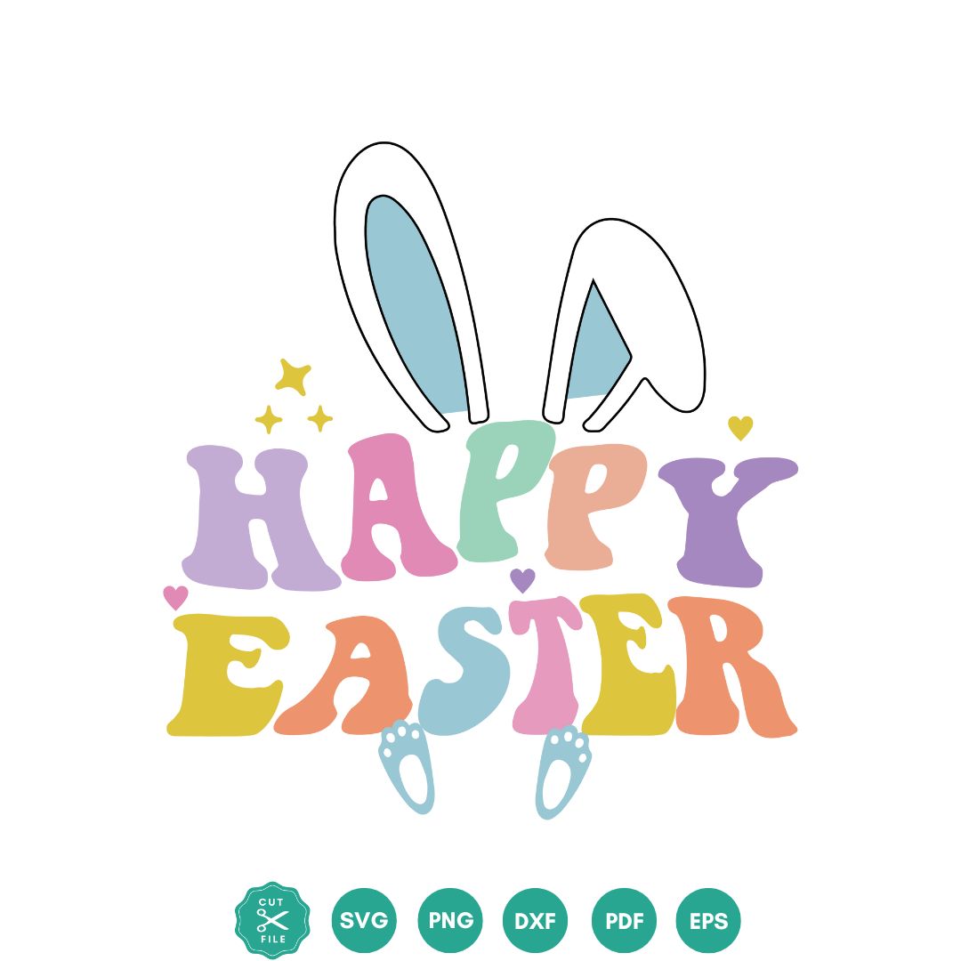 Free HAppy Easter  Bunny SVG files for cricut