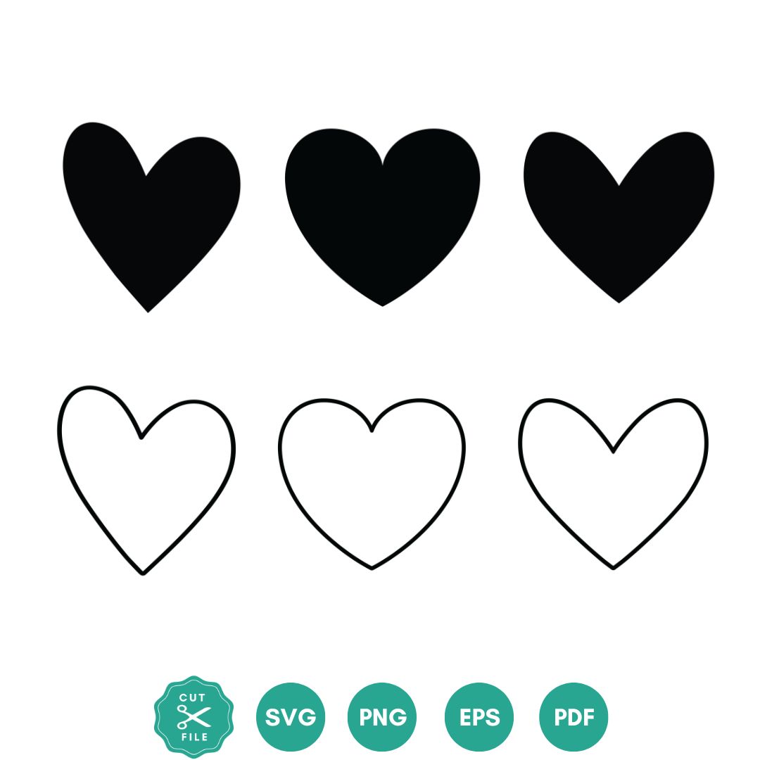 Free Valentine’s Day Heart SVG Bundle – Minimalist Design