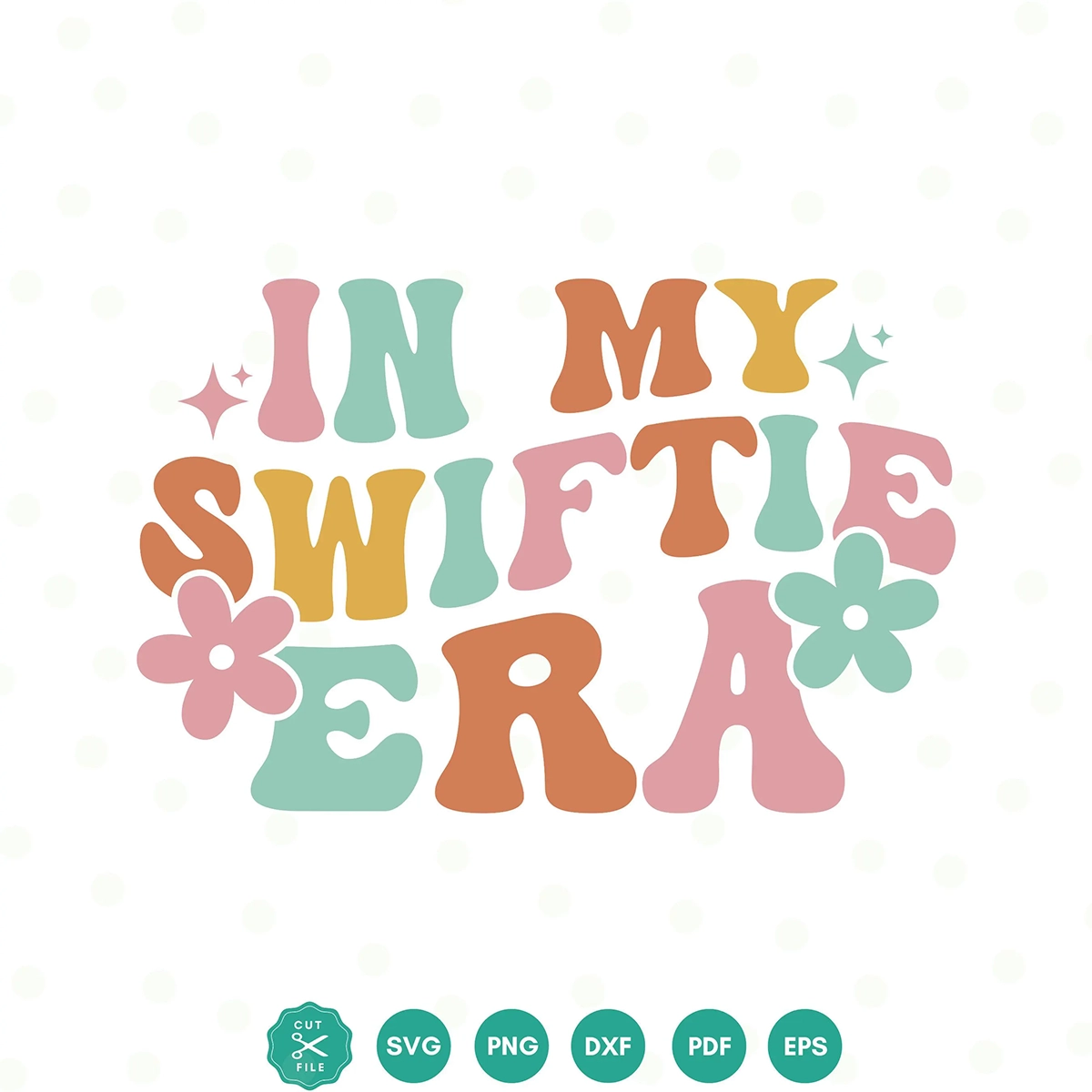 Free In My Swiftie Era SVG File – Retro Groovy Design