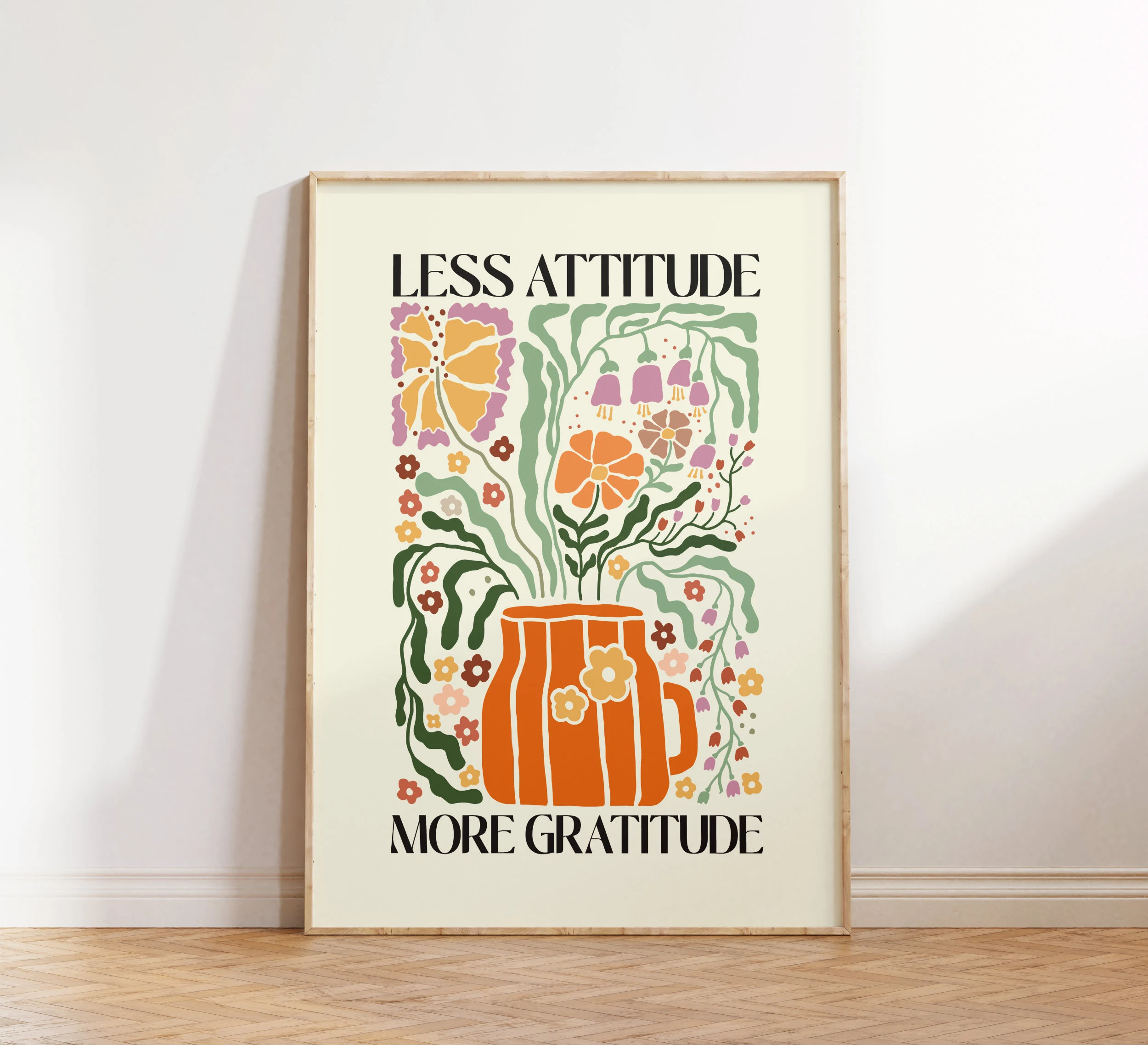 Free Colorful Floral Quote Wall Art Printable