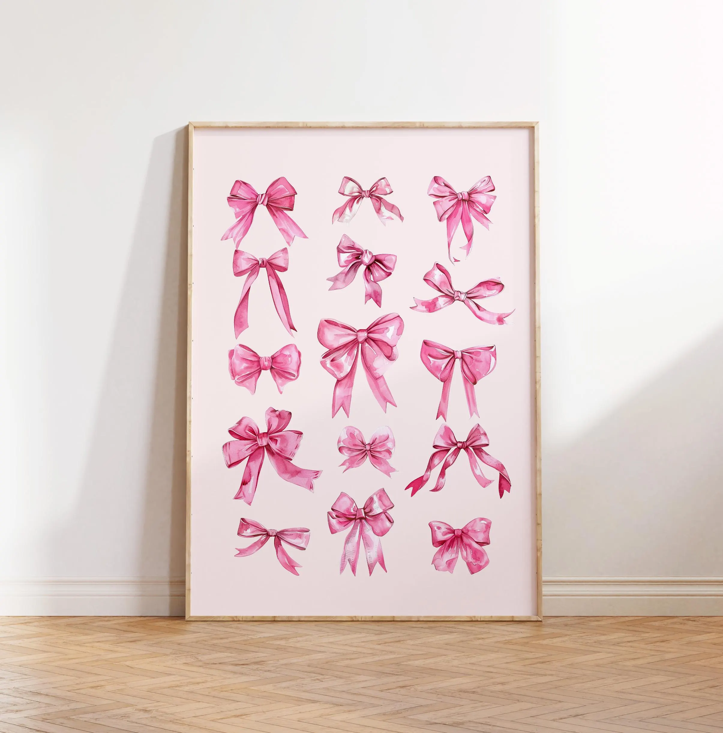 Free Pink Bow  Printable Wall Art – Feminine & Girly Decor