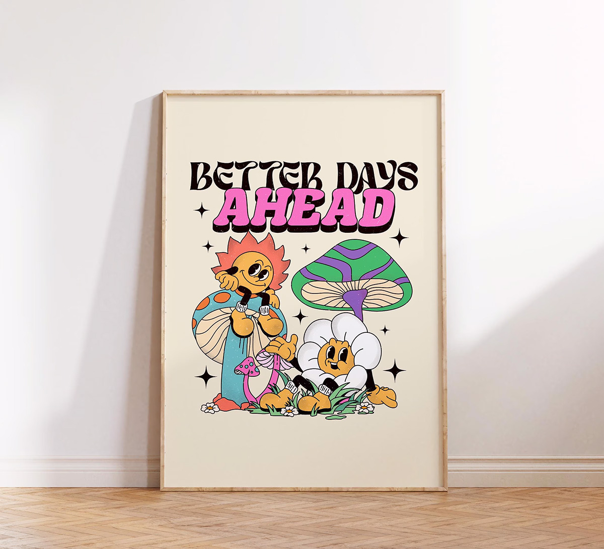 Free Retro Inspirational Quote Wall Art Printable