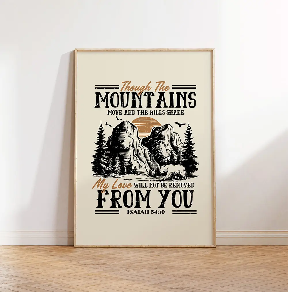 Free Download: Isaiah 54:10 Scripture Wall Art Printable
