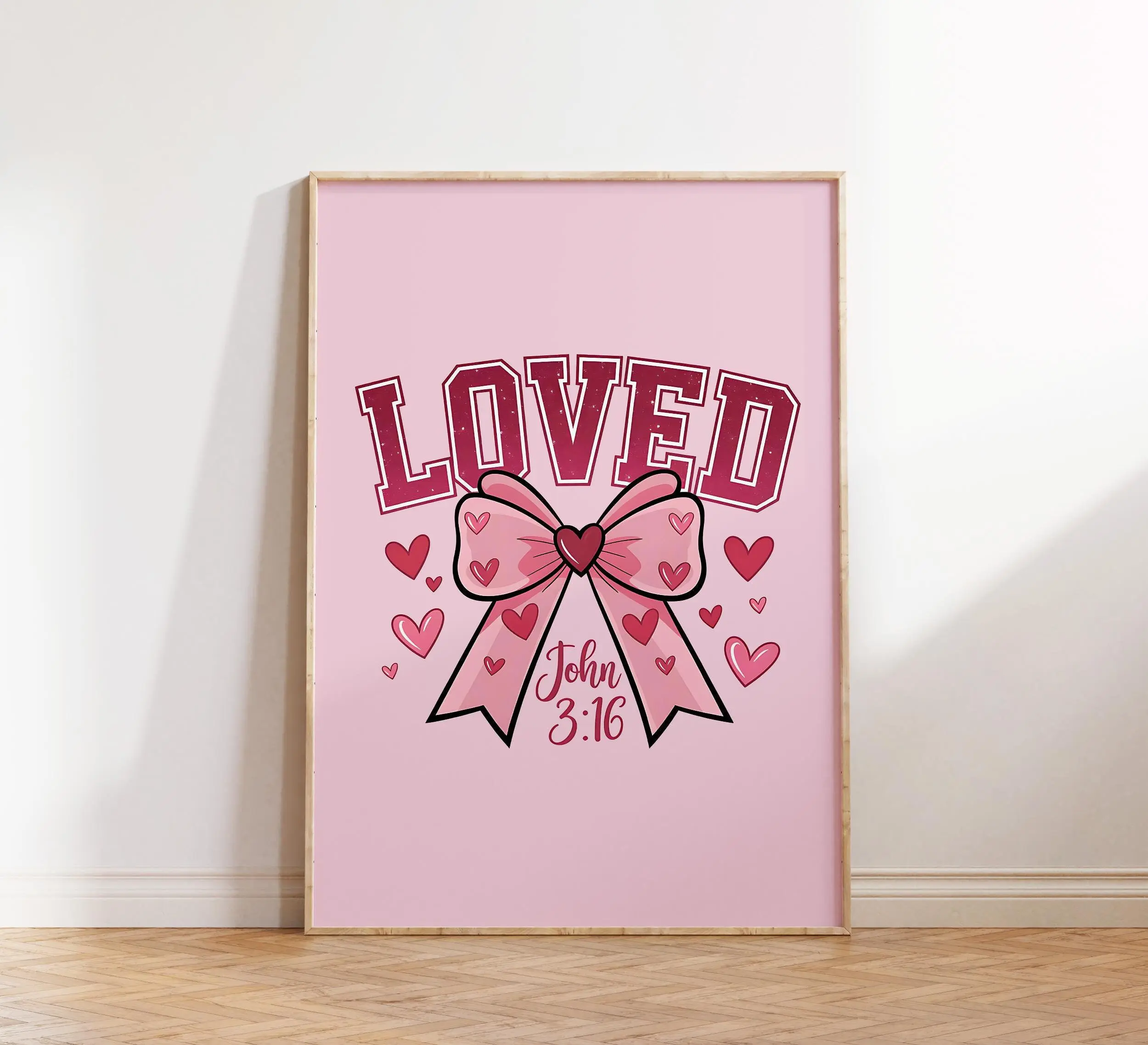 Free Download: “LOVED – John 3:16” Scripture Wall Art