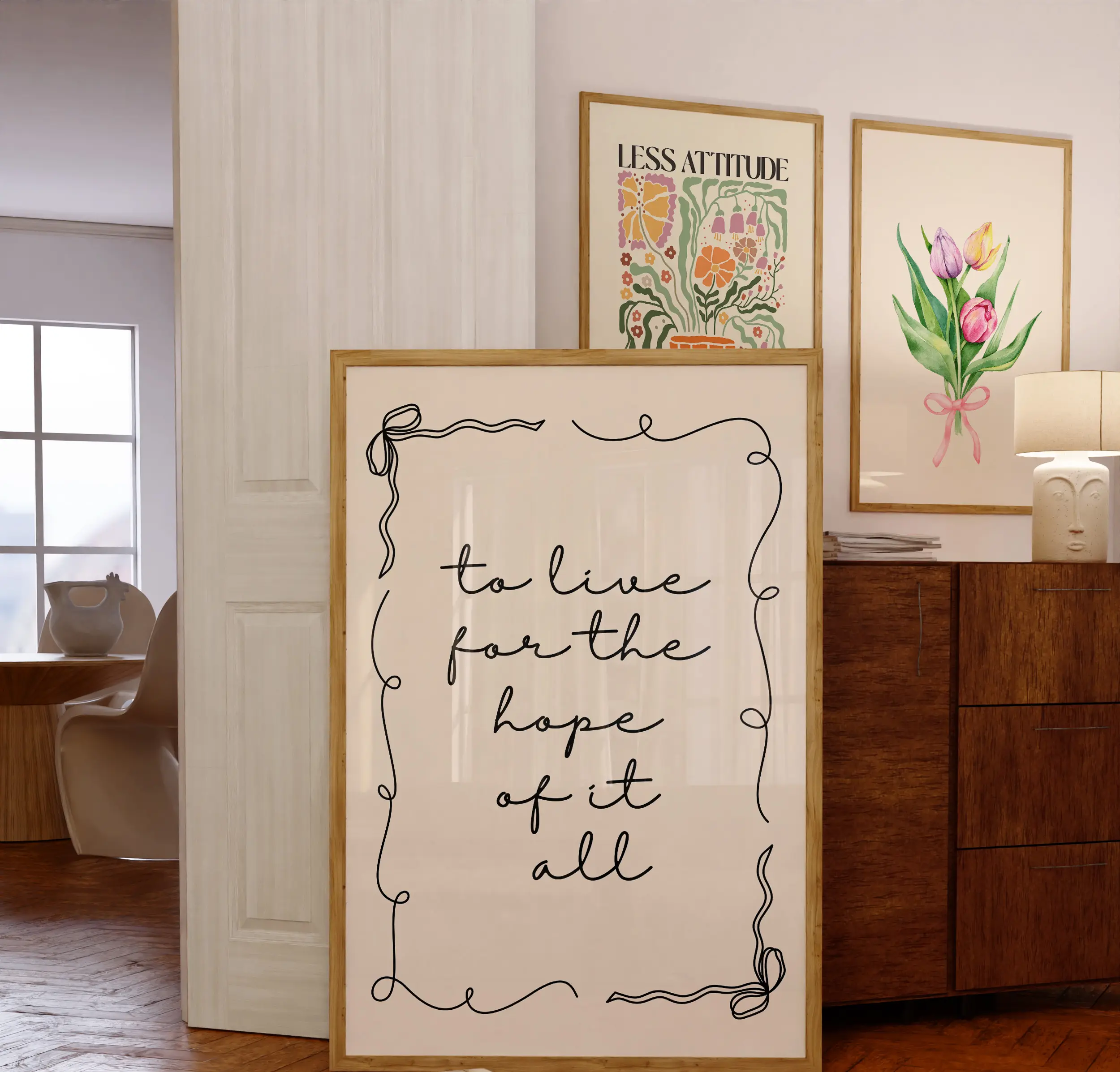 Free Download: “To Live for the Hope of It All” minimalist Wall Art