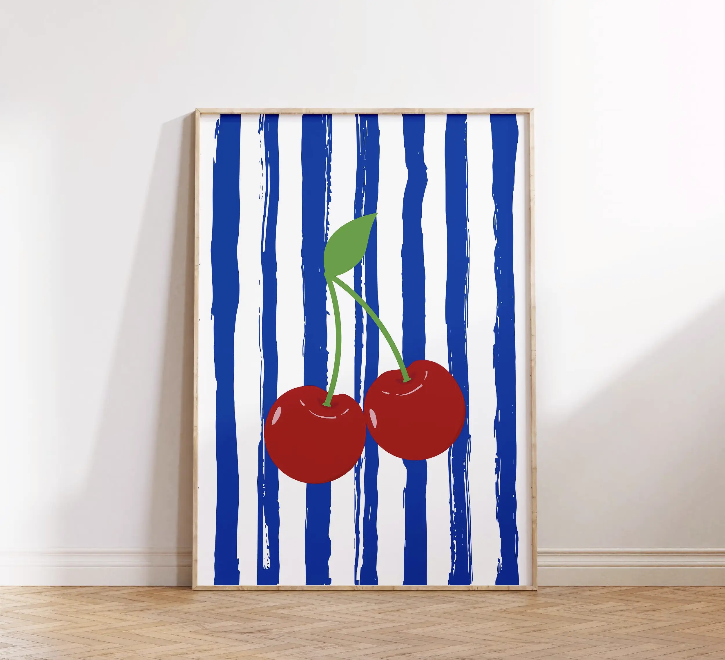 retro cherry wall art