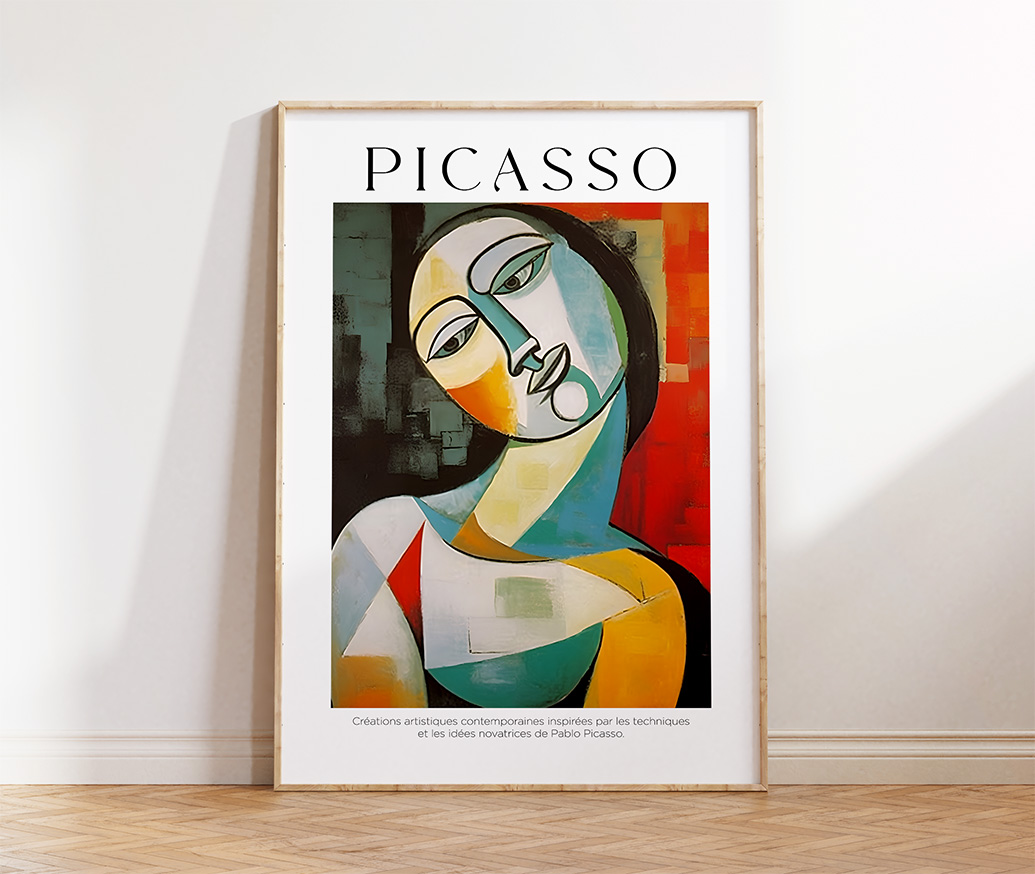 Free Download: Picasso Abstract Cubist Portrait Wall Art Printable
