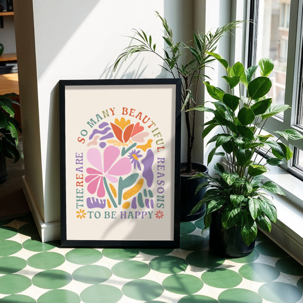 floral wall art print