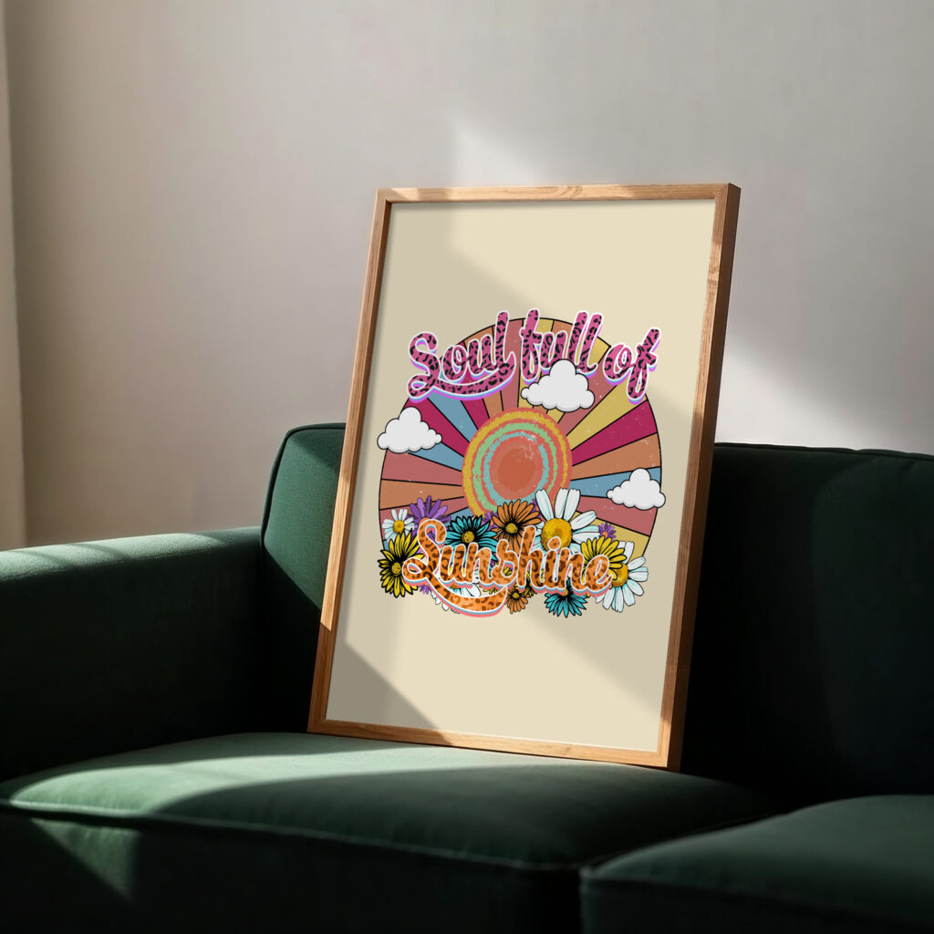 retro inspirational wall art
