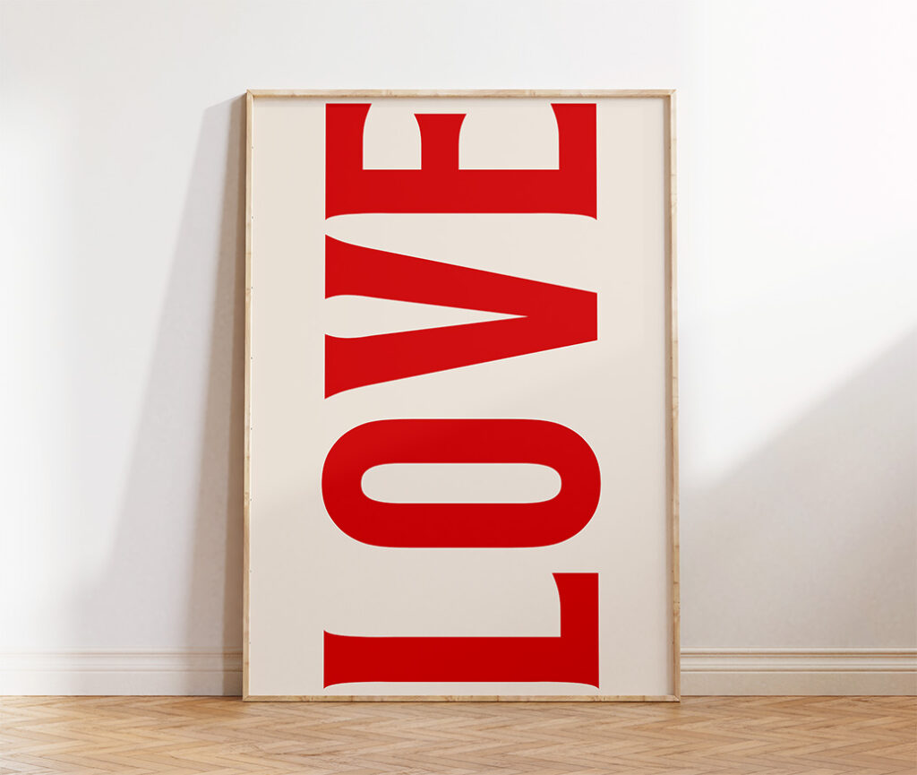 love wall art printable
