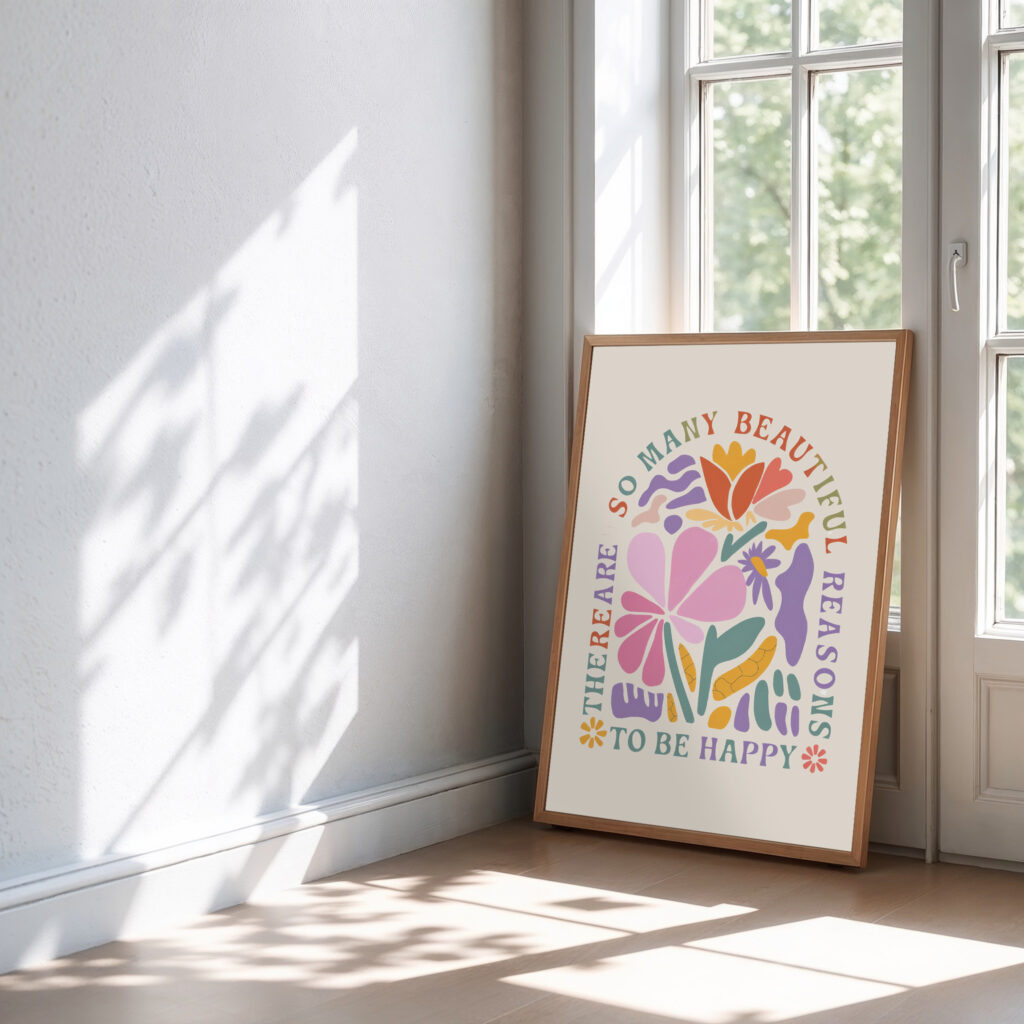 floral wall art print