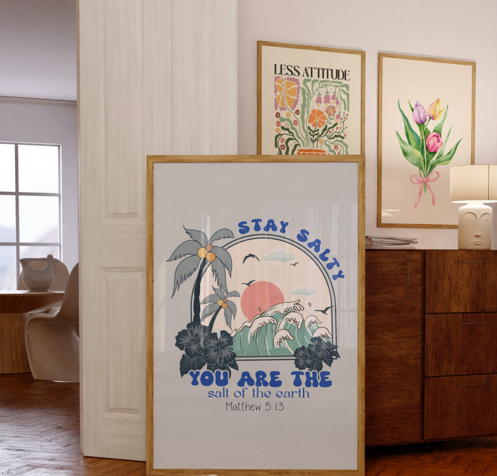 stay salty wall art printable