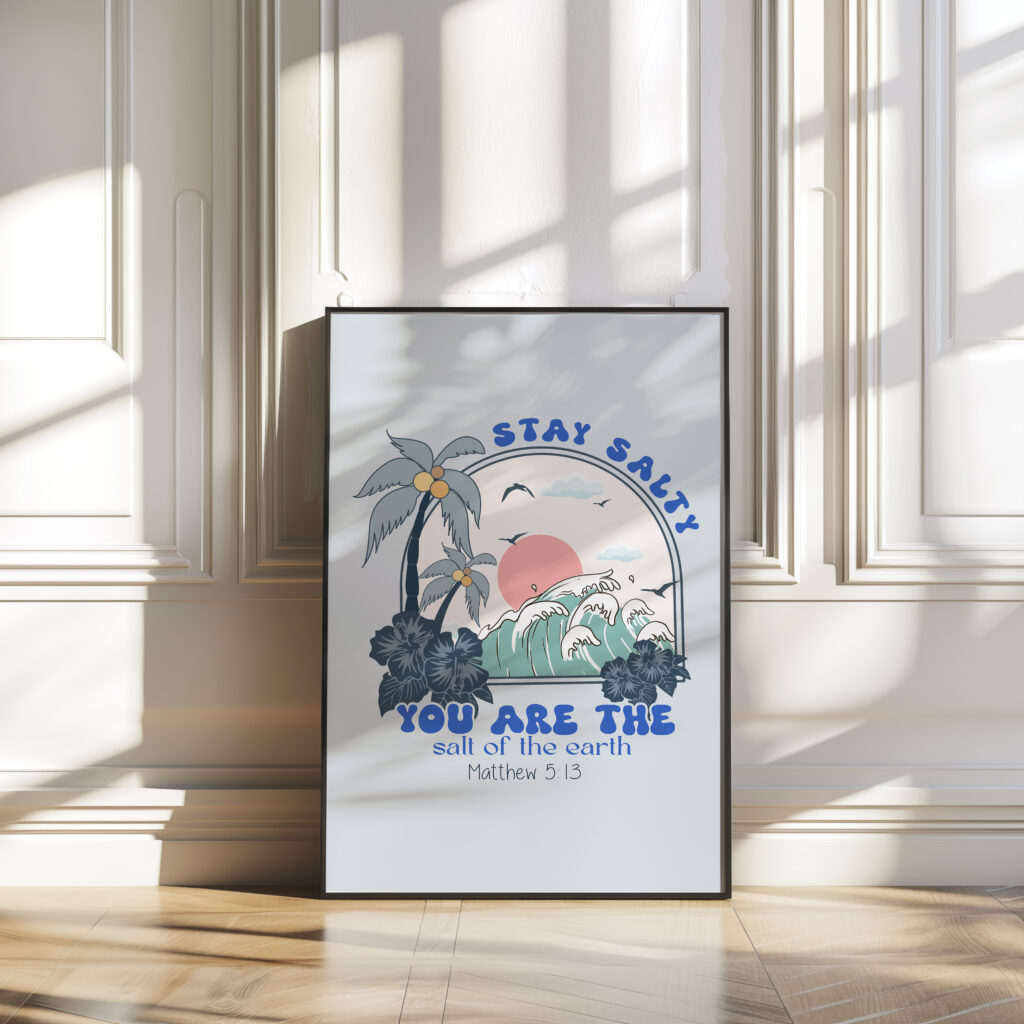 stay salty wall art printable